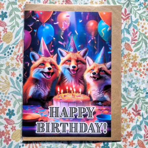 Fox Party Card
